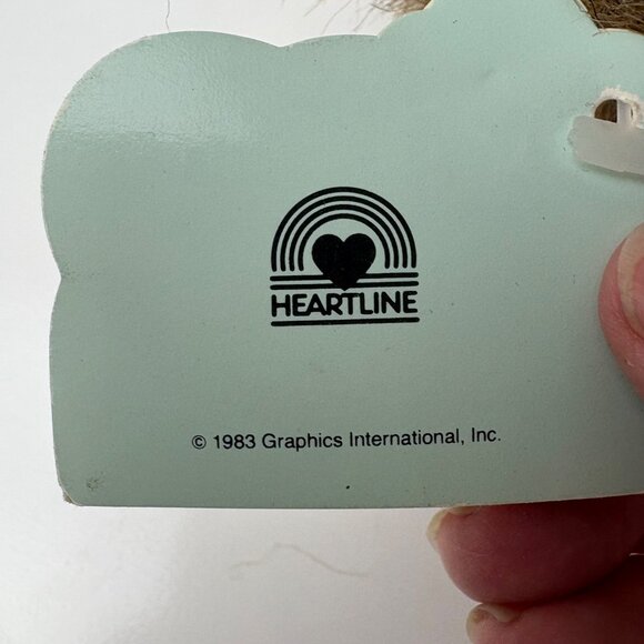 VTG 1985 BLAKE Heartline Snuggables Jointed Teddy Bear Knit Sweater 12" Tags Bow - Picture 8 of 9